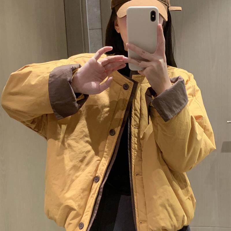 好货棉服外套女小个子2025秋冬新款韩版休闲宽松夹棉轻薄短款棉袄