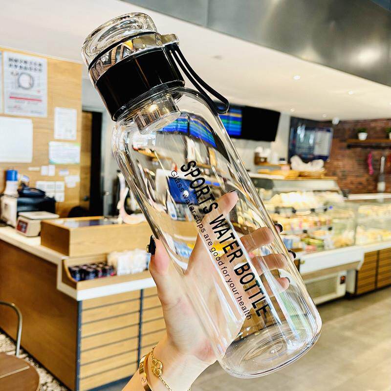 推荐杯子男生高级感喝水杯男士玻璃杯大容量1000ml茶水分离泡茶杯