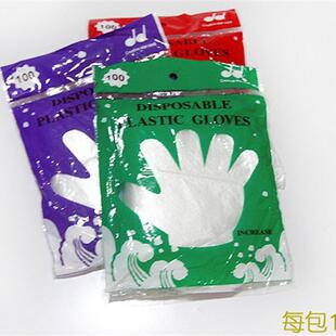 推荐一次性手套餐厅餐饮加大食品吃小龙虾加厚透明塑料PE薄膜手套