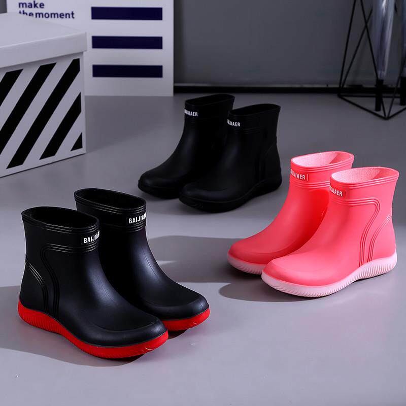好货雨鞋女 夏季百搭厚底增高雨靴女款轻便防滑低帮水鞋时尚外穿