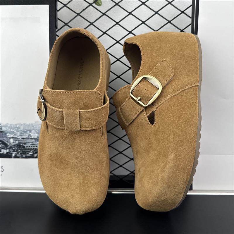 好货2026秋季新款勃肯鞋女内增高5cm真皮厚底小个子全包女款博肯