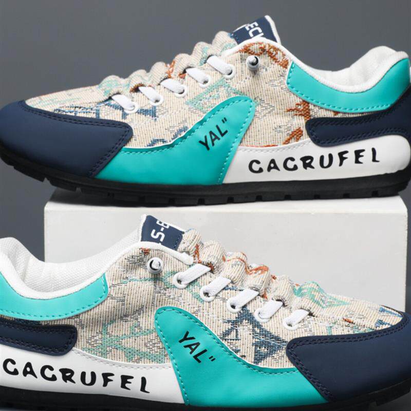 好货中国风帆布男鞋精神小伙青春社会板鞋休闲乐福豆豆鞋时尚套脚