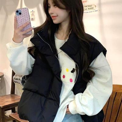 好货白色羽绒马甲女款外穿