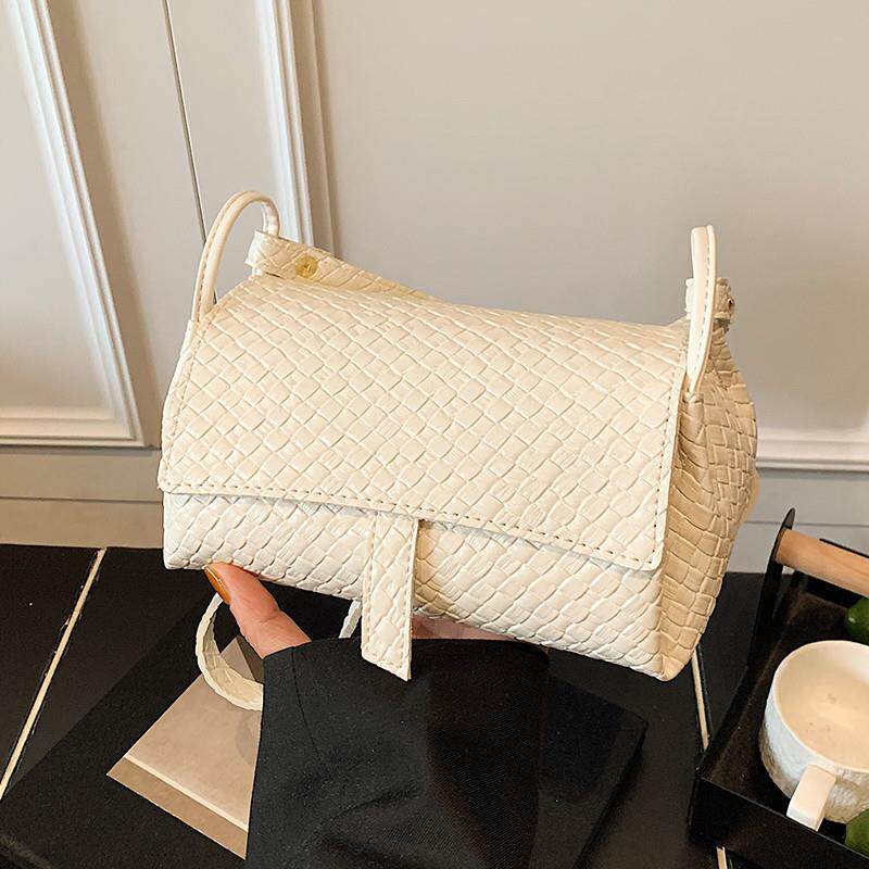 好货高级质感时尚百搭简约编织单肩包包女2025夏季新款斜挎通勤小
