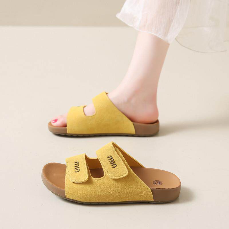 好货配裙子软木勃肯凉拖鞋女夏外穿高级感沙滩凉鞋34码时尚孕妇一