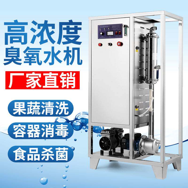 心宇一体化臭氧水生成机食品厂生产车间用高浓度臭氧水机管道式