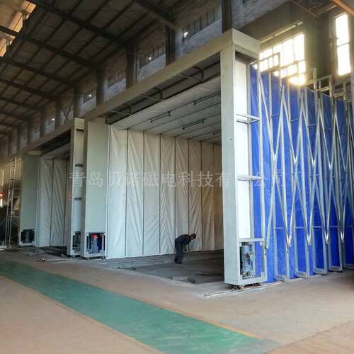 涂装打磨伸缩房 移动除尘房 大型工件打磨涂装移动伸缩房厂家供应