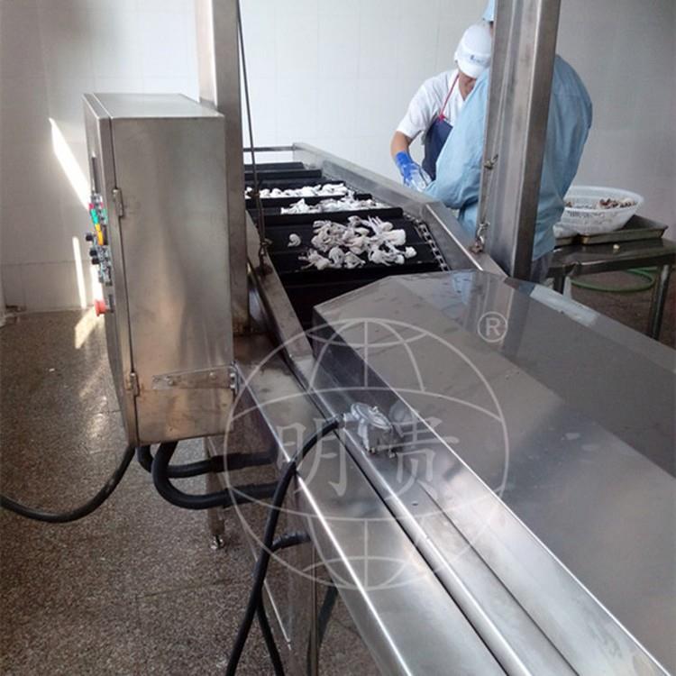 鱼豆腐油炸流水线 鸡米花连续油炸锅 网带式炸江米条兰花干机器