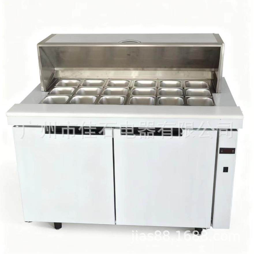 2026新款 风冷 披萨操作台 抓码柜110V salad bar 沙拉展示柜厂家