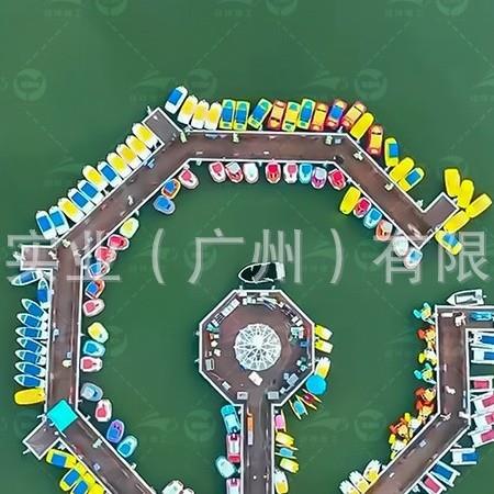 水上游乐园游船码头 热镀锌钢结构浮动平台 厂家设计包安装
