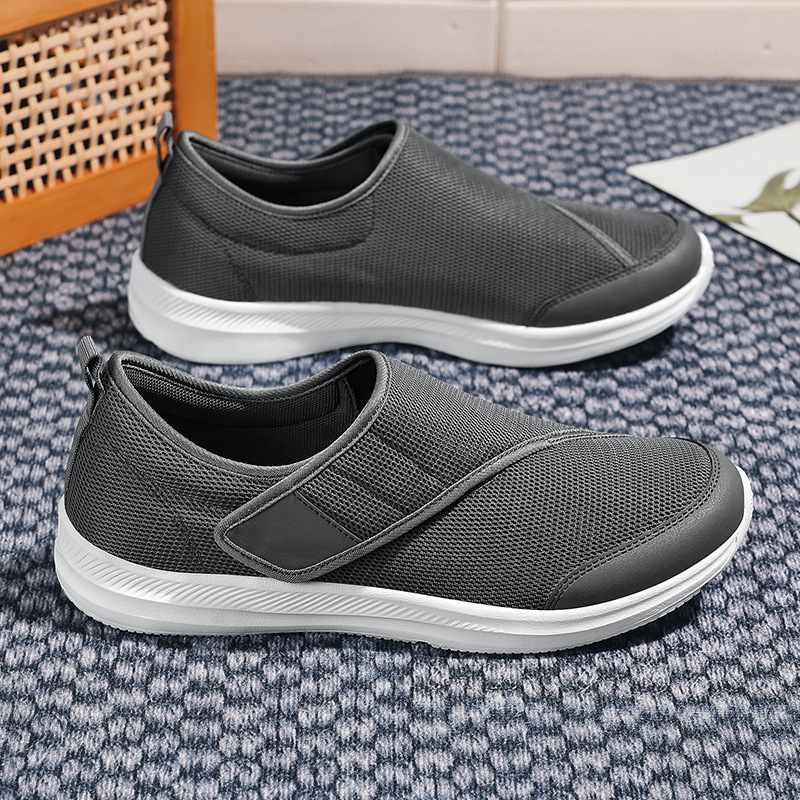 夏季新款跨境健步鞋老人鞋户外登山运动健步鞋大脚骨鞋父母妈妈鞋