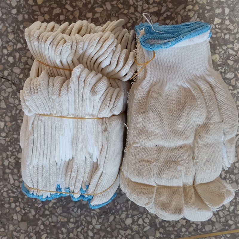 维修用二级品劳保棉线尼龙手套残次品手套修车干活手套60双包