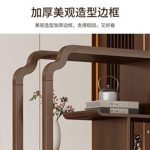 实木户隔断间厅厅柜客屏风进入门柜一体家 折扣价 玄关柜新中式