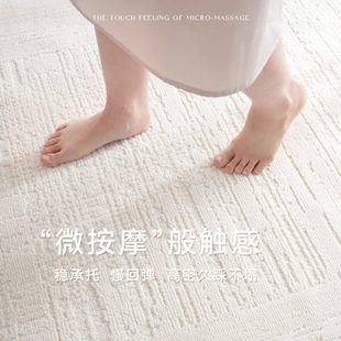 法式 2024新款 奶油风轻奢高级感白色客厅地毯防水防污可擦地板铺垫