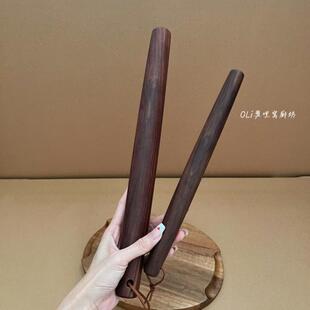 黑胡桃木擀面杖家用实木无漆无味光滑不粘压制饺子皮饼皮赶面棍子