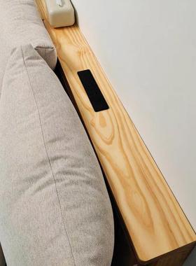 全实木功能电动沙发后置物架长条窄边桌子靠墙落地缝隙收纳架夹缝