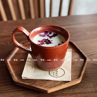 ins八角形实木托盘简约点心蛋糕盘茶水盘家用收纳盘餐盘饭盘 日式