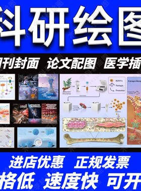 科研绘图/代画作图sci医学插图画图机制图origin图形摘要封面美化
