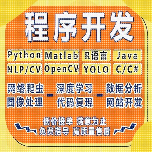 python代做编程matlab代码帮跑通深度学习机器R语言yolo算法覆现