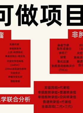 生信分析数据分析大数据临床样本测序NGS服务