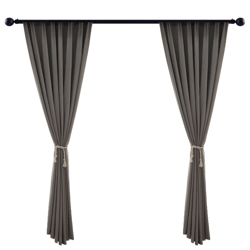 现代简约亚麻布防水涂层全遮光隔热隔音客厅卧室加厚防风保暖窗帘