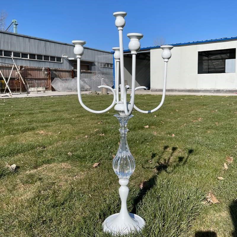 插花花花婚礼桌摆件花器铁艺婚庆道具花架堂桌装饰水晶新款桌面器