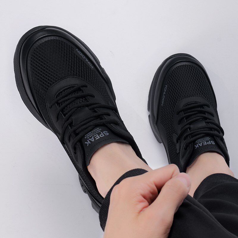 男鞋2025夏季新款透气防臭网面运动鞋子男士软底轻便薄款休闲鞋潮