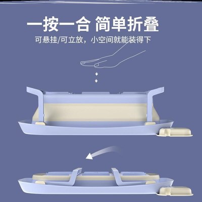儿童洗澡盆3岁以上宝宝冲凉盆0一6岁可折叠三4便携式婴儿简约浴盆