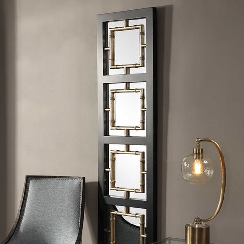 方形镜壁挂装饰镜玄关挂墙镜定制样板间挂镜入户壁饰现代中式镜子