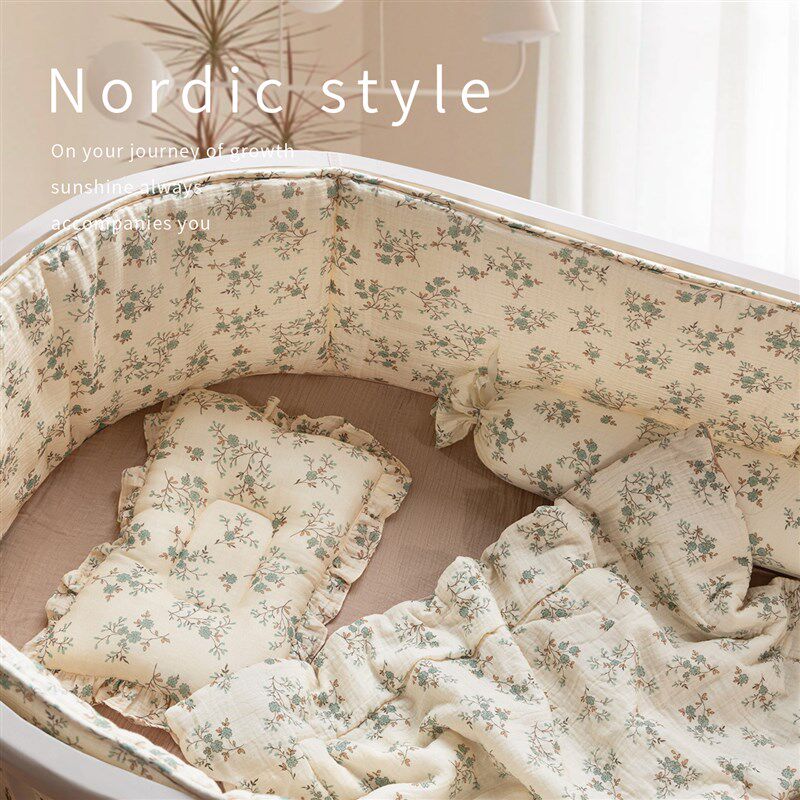 婴儿床床围软包防撞宝宝拼接床围栏挡布儿童防护围挡a类透气