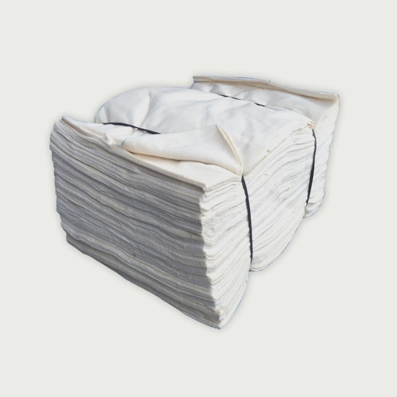 擦机布碎布棉质纯色工业抹布吸油吸水不掉毛全白碎布棉纱清洁布块