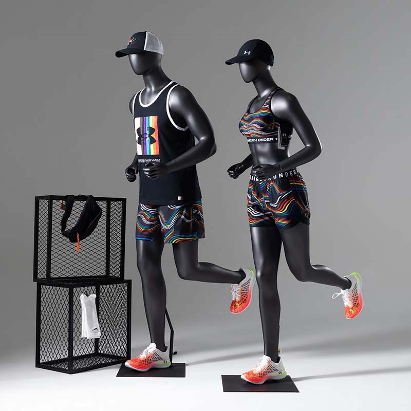 服装店运动模特道具男女跑步户外体育全身假人模型人台橱窗展示架
