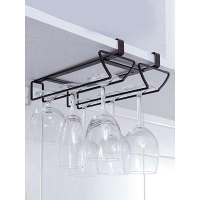 酒免架酒吧挂架倒挂杯架葡萄家用三排倒红酒挂架悬挂酒杯高脚杯