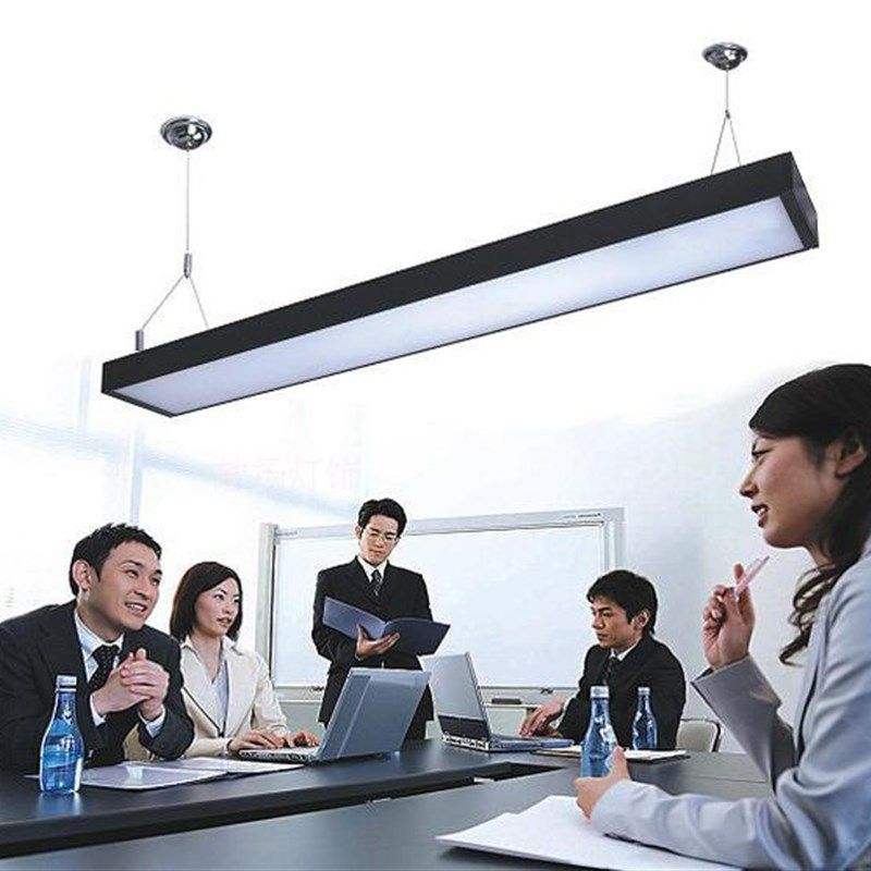 双管格栅灯led天花灯盘吊线面板灯平板灯教室灯铝材t5t8日光灯管