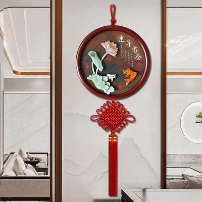 入户门饰墙上壁挂中式墙面客厅墙墙装G饰挂件挂饰背景餐厅墙壁玄