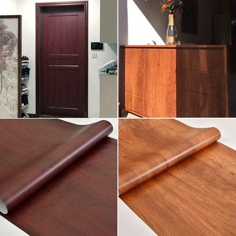 防水木纹贴纸自粘壁纸波音软片衣柜子桌面木门贴旧家俱翻新壁纸,家居饰品,软装墙贴,淘宝优惠券,粉丝福利购,淘宝优惠卷