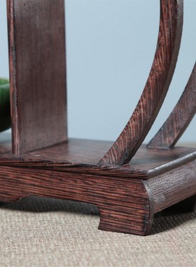 鸡翅木海棠造型博古架紫砂壶茶宠小博古架鸡翅木多宝格实木质摆件