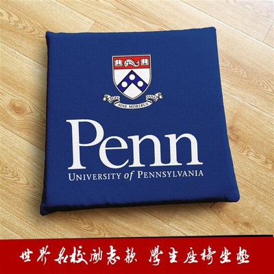 宾夕法尼亚大学UPenn宾大周边定制纪念品学生座椅垫子地垫坐垫
