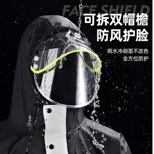 外卖骑行防雨服加厚防暴雨分体雨衣女 摩托车雨衣 雨衣雨裤 套装 男