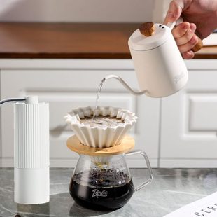 v60陶瓷滤杯分享壶滤纸三件套磨豆机细嘴壶 bincoo手冲咖啡套装