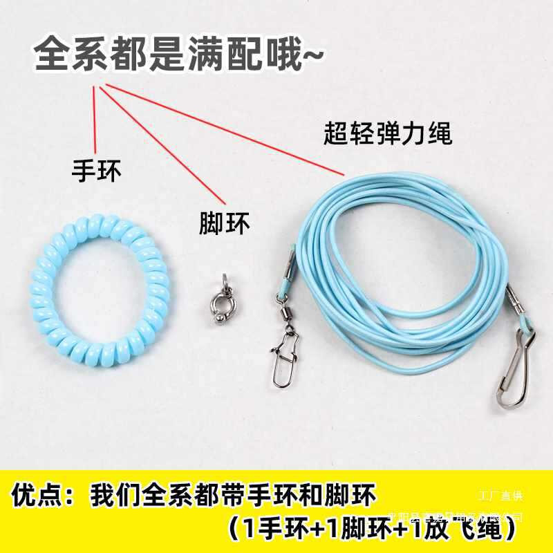 鹦鹉牵引绳外出遛鸟虎皮玄凤牡丹小太阳小鸟放飞绳子户外遛鸟防掉