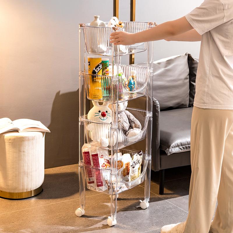 小推车置物架浴室卫生间厨房卧室落地多层收纳架家用多用途储物架