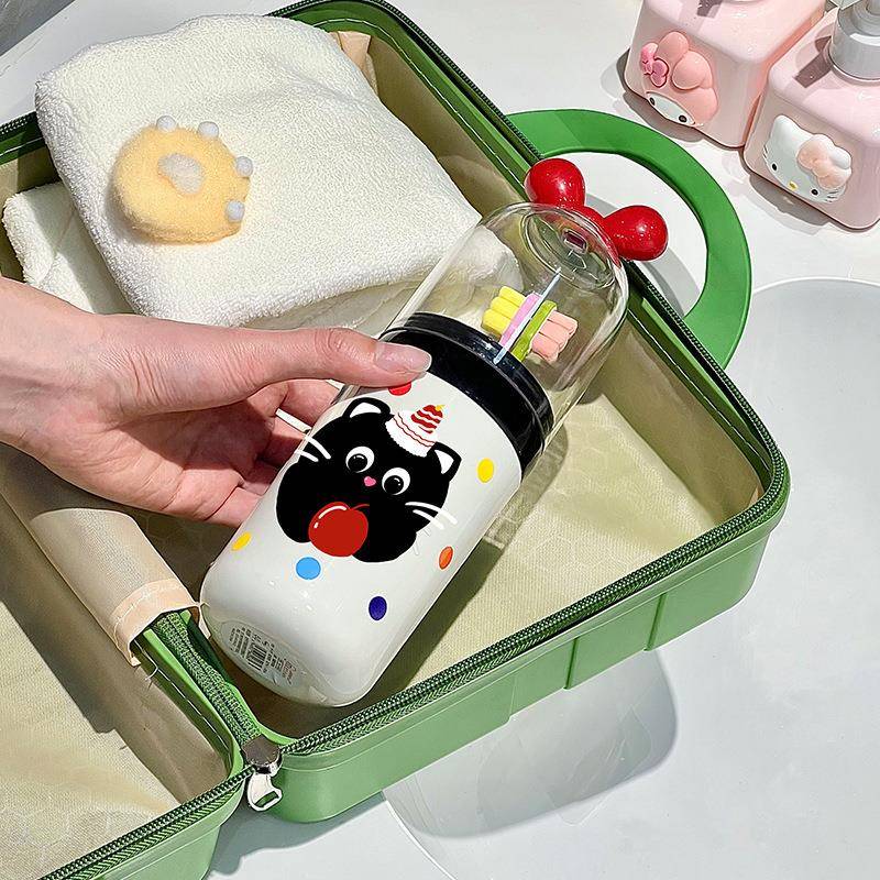 洗漱装瓶牙刷牙具刷牙便携式套装收纳盒三合一出差旅行漱口杯