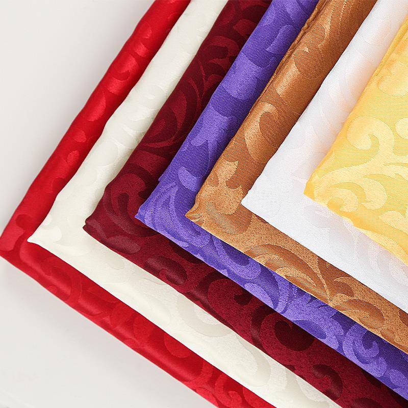 酒店桌布餐厅饭店圆桌布双钩花家用餐桌布婚庆会议圆桌子欧式台布