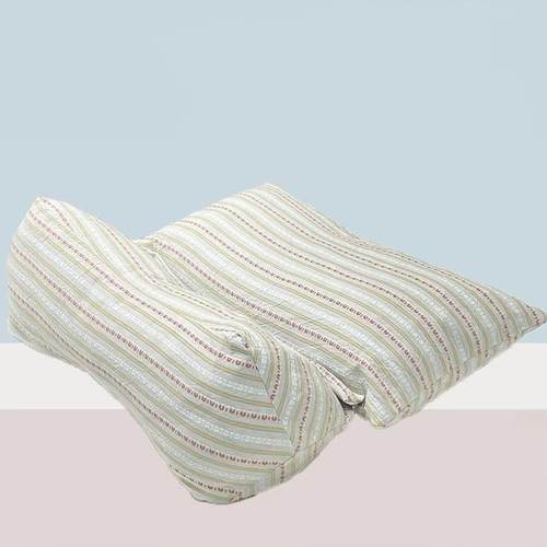 荞麦颈椎枕头连体枕护颈椎助睡眠三角枕成人硬荞麦壳枕可拆卸枕芯