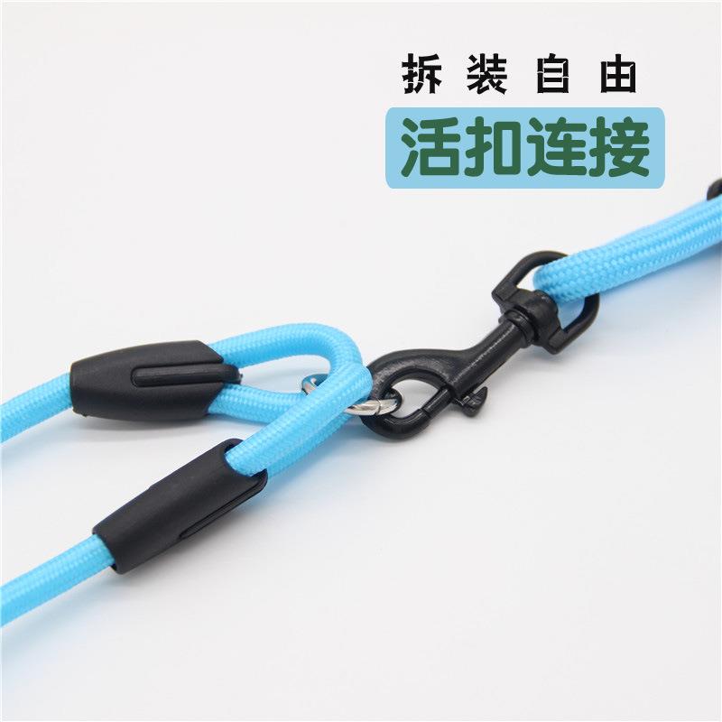 狗狗双头牵引狗绳一拖二牵绳遛狗绳两只狗宠物泰迪金毛拴狗绳子