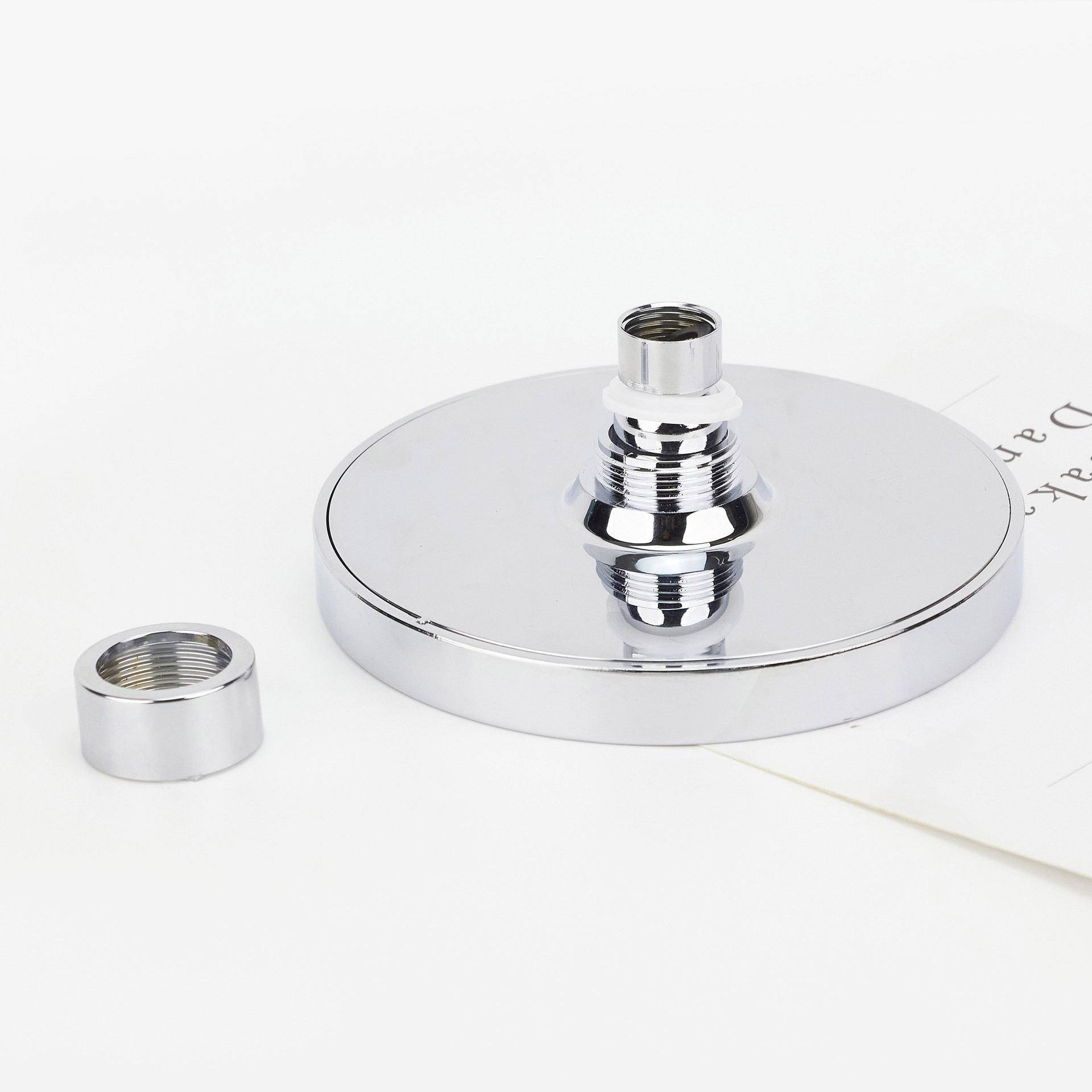 6寸双面电镀顶喷ABS喷头淋浴家用顶喷增压单头圆形莲蓬头