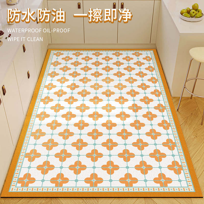 厨房专用地垫防滑防油可擦免清洗防水脚垫整铺耐脏垫子家用地毯,居家布艺,厨房地垫,淘宝优惠券,粉丝福利购,淘宝优惠卷