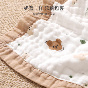 婴儿浴巾新生超软吸水全棉纱布儿童洗澡裹巾初生宝宝盖毯