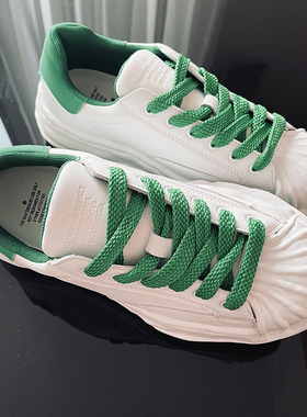 增高厚底溶解鞋板鞋男女情侣小白鞋mmy三原康裕小众高级感绿色潮